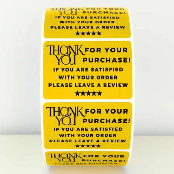 Thank You Stickers Please Leave a Review – Small Business Packaging Labels - Picture 9 of 11